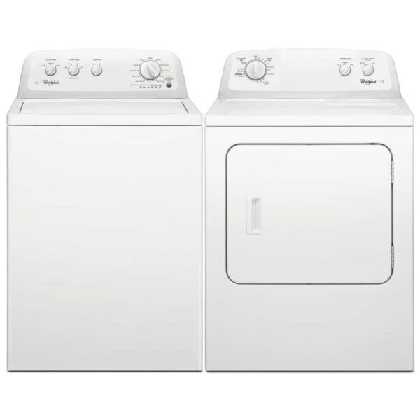 Whirlpool 3LWTW4705FW 3LWED4705FW 15kg American Washing Machine And Dryer Pack – WHITE