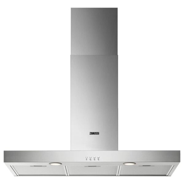 Zanussi ZHB92670XA 90cm Flat Chimney Hood – STAINLESS STEEL