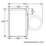 Bosch WTH84000GB 8kg Series 4 Heat Pump Condenser Tumble Dryer – WHITE - Image 4
