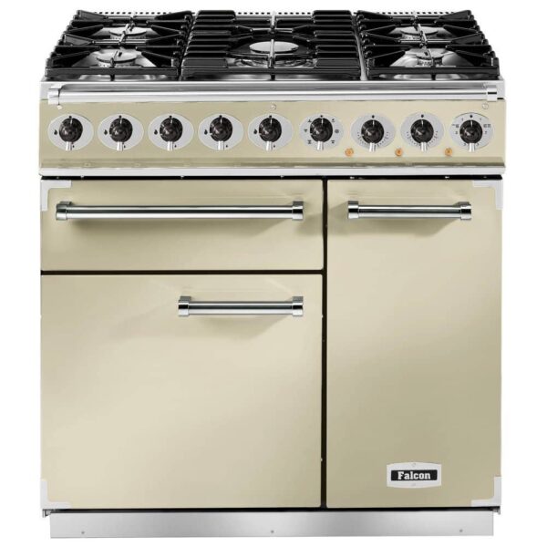 Falcon F900DXDFCR/BM 900 Deluxe Dual Fuel Range Cooker – CREAM
