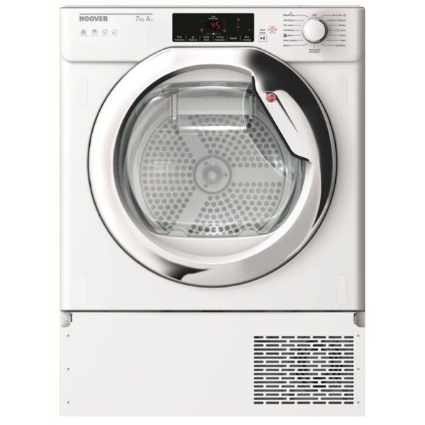 Hoover HBTDWH7A1TCE-80 7kg Integrated Heat Pump Condenser Tumble Dryer – WHITE