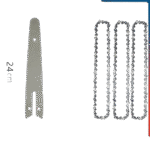 8" 1/4"P Electric Chainsaw Bar 45 Knots, 22 Knives - Garden Tool Replacement