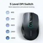 UGREEN Wireless Mouse Bluetooth5.0 Mouse Ergonomic 4000DPI 6 Mute Buttons Mouse For MacBook Tablet Laptops Computer PC 2.4G Mice - Image 3