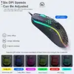 USB Wired Gaming Mouse Mechanical Mice USB Luminous Light Mouse 7200DPI Adjustable Optical Gamer Mice for PC Computer Game - Image 4