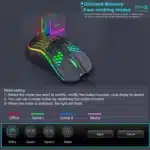 USB Wired Gaming Mouse Mechanical Mice USB Luminous Light Mouse 7200DPI Adjustable Optical Gamer Mice for PC Computer Game - Image 2