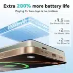 KUULAA Magnetic Power Bank 10000Ah Wireless Portable charger 20W Fast Charging For magsafe For iPhone 16 15 14 Por Max PowerBank - Image 5