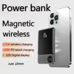 10000mAh Alloy Magnetic Powerbank Magnetic Power Bank Wireless Fast Charger For iPhone 15 14 13 12 11 Backup battery For Magsafe - Image 2