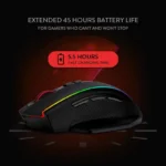 Redragon M686 Wireless Gaming Mouse, 16000 DPI Wired/Wireless Gamer Mouse with Professional Sensor, 45-Hour Durable Power Capaci - Image 3