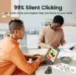 UGREEN Vertical Mouse Wireless Bluetooth5.0 2.4G Ergonomic 4000DPI 6 Mute Buttons for MacBook Tablet Laptops Computer PC Mice - Image 4