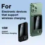 10000 mAh Magnetic Wireless Mobile Power Supply, 22.5W/PD20W Fast Charge For IPhone15/14/13/12&Android Mobile Phones, (USB/Type- - Image 3