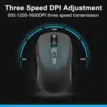 2.4G Wireless Mouse Silent Mouse Adjustable DPI Levels Portable Optical Office Mouse for Laptop Notebook PC MacBook Battery Mice - Image 2