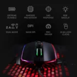 Redragon M686 Wireless Gaming Mouse, 16000 DPI Wired/Wireless Gamer Mouse with Professional Sensor, 45-Hour Durable Power Capaci - Image 2