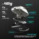 New Vxe Dragonfly R1 SE Mouse of The Game E-Sports Long Battery Life Paw3395 Lightweight Ergonomic Three-Mode Bluetooth Mouse - Image 3