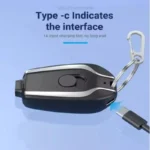 1500mAH Mini Keychain Power Bank Emergency Portable Charger Compatibility for IPhone Samsung Xiaomi Small Size Powerbank - Image 3