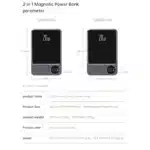 10000mAh Alloy Magnetic Powerbank Magnetic Power Bank Wireless Fast Charger For iPhone 15 14 13 12 11 Backup battery For Magsafe - Image 6
