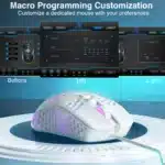 SOLAKAKA SM900 Wired Gaming Mouse with Honeycomb Shell 12800DPI 7 Programmable Buttons Custom Macro Ergonomic Computer Mouse - Image 4