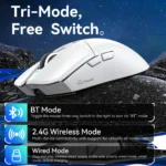 X2 RGB Wireless Mouse,Tri-Mode Connection,Magnetic Charging Base ,PixArt PAW3311, Macro Gaming Mouse - Image 5