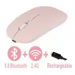 Rechargeable Bluetooth Mouse Wireless Dual Mode 5.2 Silent Computer gaming Ergonomic Mouse 2.4 USB for PC Laptops - Image 5