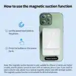 5000mAh portable magnetic wireless charging power bank 22.5W super fast charging digital display mobile phone power bank - Image 2