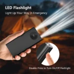 Portable Charger 10000mAh PD 22.5W Power Bank, Slim Battery Pack with 3 Outputs 2 Inputs with LED Display for USB Devices. - Image 6