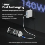 SHARGE Power Bank 24000mAh 170W Output Fast Charge with IPS Smart Screen Display IP66 Waterproof for MacBook Tablet iPhone 15pro - Image 5