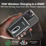 TUODES 22.5W 10000mAh Power Bank Wireless Magnetic Fast Charging Foldable Stand External Battery For iPhone 16 15 For Magsafe - Image 3