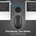 Wireless Mouse Rechargeable Mouse Gamer Dual Modes Bluetooth-compatible 2.4G USB Mute Mice For Laptop Pad Tablet Macbook Mause - Image 2