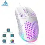 SOLAKAKA SM900 Wired Gaming Mouse with Honeycomb Shell 12800DPI 7 Programmable Buttons Custom Macro Ergonomic Computer Mouse
