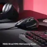 Redragon M806 Gaming Mouse, 7 Programmable Buttons Wired RGB Mouse, Software Supports DIY Keybinds & Backlit, Black/White Mouse - Image 6