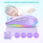 SEENDA Wireless Mouse Jiggler LED Rechargeable Moving Mouse Mover for Laptop with Undetectable Random Movement - Image 3