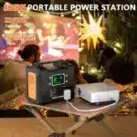Howeasy 300W Portable Power Station, 236Wh Solar Generator (Without Solar Panel), Pure Sine Wave 110V Ac Socket, Spare Lithium Battery, Led Light/Dc/Usb/Qc3.0 for Camping Style Use - Image 4