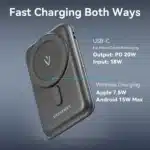 Vention Magnetic Power Bank 10000mAh PD 20W Fast Charger Strong Magnetic Portable Power Bank for iPhone 16 15 Max Xiaomi Samsung - Image 3