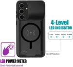 10000Mah for Magsafe Power Bank for Samsung Galaxy S25 Ultra S24 Plus S22 S23 A15 A16 A54 A55 A35 Battery Wireless Charger Case - Image 2
