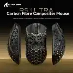 ATTACK SHARK R5Ultra 8K Carbon Fiber Wireless Gaming Mouse with 42000 DPI -PAW3950 MAX Sensor -39g Ultra-Lightweight for Win/Mac