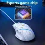 Inphic PG1 Wired Gaming Mouse RGB Lighting Effect Ergonomic Home Office Mouse For Desktop Computer Laptop - Image 2