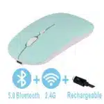Rechargeable Bluetooth Mouse Wireless Dual Mode 5.2 Silent Computer gaming Ergonomic Mouse 2.4 USB for PC Laptops - Image 3