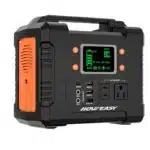 Howeasy 300W Portable Power Station, 236Wh Solar Generator (Without Solar Panel), Pure Sine Wave 110V Ac Socket, Spare Lithium Battery, Led Light/Dc/Usb/Qc3.0 for Camping Style Use