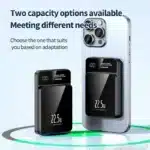 5000mAh portable magnetic wireless charging power bank 22.5W super fast charging digital display mobile phone power bank - Image 3