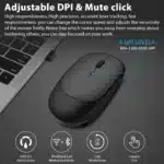 Wireless Mouse Rechargeable Mouse Gamer Dual Modes Bluetooth-compatible 2.4G USB Mute Mice For Laptop Pad Tablet Macbook Mause - Image 4