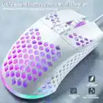 SOLAKAKA SM900 Wired Gaming Mouse with Honeycomb Shell 12800DPI 7 Programmable Buttons Custom Macro Ergonomic Computer Mouse - Image 5