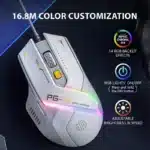 Inphic PG1 Wired Gaming Mouse RGB Lighting Effect Ergonomic Home Office Mouse For Desktop Computer Laptop - Image 3
