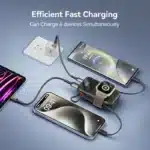 ‌KUULAA 10000mAh Power Bank with Cable for iPhone 16/15/14 Samsung Xiaomi Huawei Portable Charger 22.5W Fast Charging PowerBank - Image 5