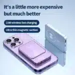 5000mAh portable magnetic wireless charging power bank 22.5W super fast charging digital display mobile phone power bank - Image 5