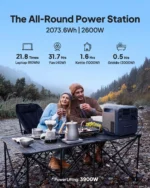 【US Plug】BLUETTI Portable Power Station Elite 200 V2, 2073.6Wh Battery 2600W AC Outlets, for Camping, Off-grid, Power Outage - Image 2