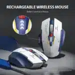 INPHIC F9 Wireless Mouse Rechargeable Silent Office Mouse Power Display Computer Notebook 2.4G Universal Portable Mecha Version - Image 3