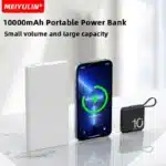 10000mAh Mini Power Bank Built-in Type C Cable 5000mAh Portable Fast Charging Mobile External Battery for iPhone Xiaomi Samsung - Image 4