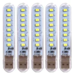 5pcs Portable USB LED Strip Warm White Night Lights