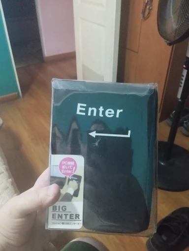 Big USB Enter Key Anti Stress Decompression Desk Pillow photo review