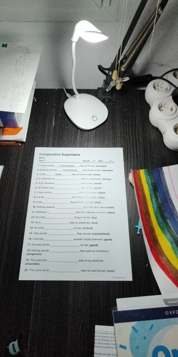 USB Charging LED Reading Lamp Three Gear Touch Dimmer photo review