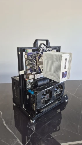 METALFISH BlockCase Open Frame ATX M-ATX Gaming Case 240 Cooler photo review